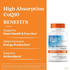 Doctor's Best High Absorption CoQ10 300mg with BioPerine Supplement - Coenzyme Q10 Softgels for Heart Health & Antioxidant Support, CoQ10 300 mg for Women & Men, Non GMO - 90 Veg Softgels