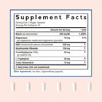 Doctor's Recipes NAD Supplement, Nicotinamide Riboside, Resveratrol, NMN Alternative for Anti-Aging, w/Magnesium Glycinate & L-Tryptophan, 650mg Per Serving, Energy & Mood Boost, 60 Vegan Capsules
