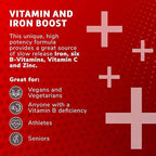 Globulo Rojo Iron Supplement - Dietary Supplement Pills with High Potency Iron & B Vitamins, 60 Tablets - 6 Pack