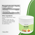 NaturalSlim Magicmag Pure Magnesium Citrate Powder Stress, Constipation, Muscle, Heart Health, and Sleep Support | Raspberry Lemon Magnesium Supplement - 8oz Drink Mix (3 Pack)
