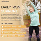Maxi Health High Potency Liquid Iron Concentrate – Gentle Iron Supplement for Women Men & Children – Berry Flavored, Fast-Acting, Gentle on Stomach, No Constipation, Non-GMO, Kosher (2 fl oz)