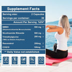 inGreens 500mg NMNH, NMN Supplement Alternative with NR, TMG, Resveratrol, COQ10, NAD Supplement, Anti Aging, Energy, Boost NAD+ Levels, 60 Capsules