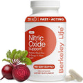 Berkeley Life Nitric Oxide Support Supplement - Nitric Oxide Booster for Men & Women- Blood Flow & Circulation with Beet Root Powder to Support Energy, Heart Health & Healthy Blood Pressure- 180 Count