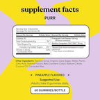 Lemme Purr Vaginal Probiotic Gummies for Women - Balanced pH, Healthy Odor, Yeast Balance & Flora Support + Vitamin C for Immune Health - Tasty Pineapple (60 Count)