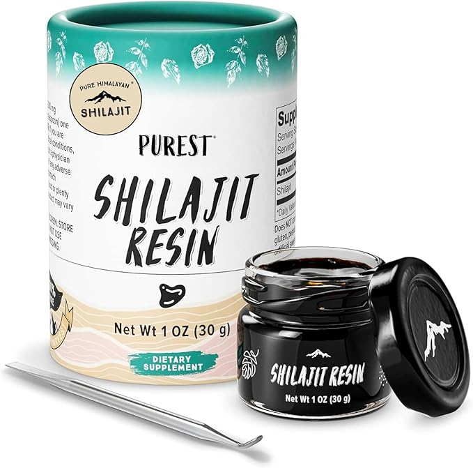 Pure Himalayan Shilajit, High Nutritional Potency, Grade A Shilajit Resin with 85+ Plant-Derived Trace Minerals and Fulvic Acid, Energy & Immune Suport for Men and Women, 3rd Party US Lab Tested (30g)