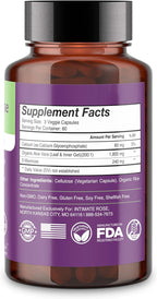 Intimate Rose Aloe Vera Capsules - IC Supplements - 200x Concentrate Pure Aloe Vera + D-Mannose + Calcium - Easy to Swallow Aloe Pills