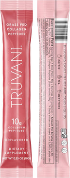 Truvani Hydrolyzed Collagen Peptides | Unflavored | 1 Serving | 10g Grass-Fed Collagen Protein Powder | Promotes Hair, Nail, Skin, and Joint Health | Keto | Gluten & Dairy Free | Women & Men