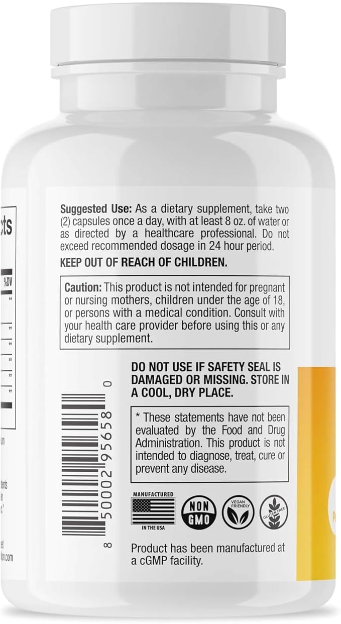 DR. EMIL NUTRITION Women & Men Total Gut Health Complex | Prebiotic + Probiotic + Postbiotic Gut Health Supplements | Probiotics Digestive Health & Gut Health | 120 Capsules