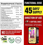 AFC Japan Ultimate Vision PRO – Improved, Up-Sized Formula - Support Vitamins for Eye Health with Lutein, Zeaxanthin, Bilberry, Nutrients for Blurry Dry Eyes, Macular Health & Focus, 45 Softgels