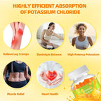 90 Count 1200mg Potassium Chloride Gummies,Sugar Free Electrolyte Balance Gummies,Muscle Relief & Heart Health Potassium Supplement for Adults Women Men