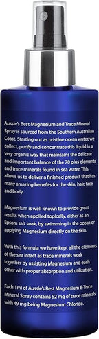 Aussie Trace Minerals - Magnesium & Trace Mineral Spray with Over 70 Trace Minerals.