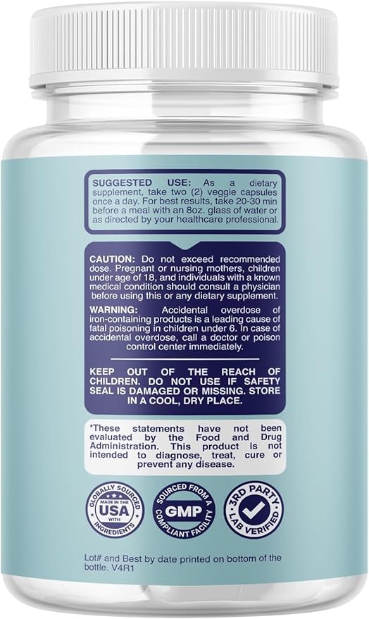 Nootropic Brain Supplement for Memory and Focus Enhancement - Vitamins for Brain Mental Health & Clarity - Cognitive Health Complex for Mind's Vitality & Mental Alert - 60 Count