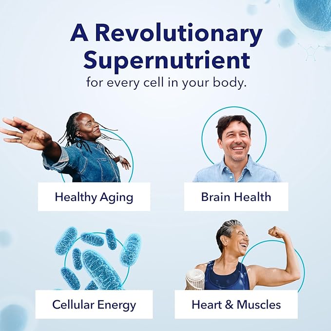 TRU NIAGEN Patented NAD Supplement for Brain Function, Anti Aging & Cell Regeneration, Niagen, 60 300mg Servings | Supports Cellular Energy, Muscle | Nicotinamide Riboside (NR) Take 2 Daily | 1 Bottle