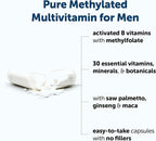 Micro Ingredients Pure Methylated Multivitamin for Men, 240 Capsules | 30 Essential Nutrients with Activated B Complex & Methylfolate + Saw Palmetto, Ginseng, Maca, Lycopene, Vitamin D3 & Zinc