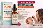 Folinic Acid Drops Kids 800 mcg + L-Methylfolate + B12 +P5P B6 Gentle Methylation Great Taste, Magnesium Glycinate, Vitamin D3 & C Folate Support for Brain,Focus, Mood & Cellular Health 5-MTHF Drops