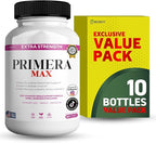 Primera Max Extra Strength Female Support, 60 Veggie Capsules, 1000mg D-Mannose with Cranberry, Hibiscus, Dandelion (10)