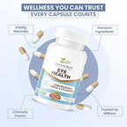 ZEN LIFE HERB Eye Health with Panax Notoginseng Astaxanthin Lutein and Zeaxanthin (60 Capsules) | GMP Certified