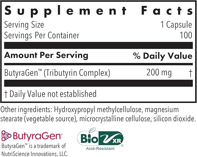 ARG ButyrEn Colon Lining Nutrition - Supports Gut and Colon Health - Digestive Support - Delivers 200 mg - Vegetarian & Hypoallergenic - 100 Servings - 100 Delayed-Release Capsules