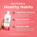 MaryRuth's Liquid Nighttime Multimineral | No Melatonin | Bedtime Routine | Magnesium Citrate | Calcium | Zinc | Vitamin D3| Available in 4 Flavor - Vegan | Sugar Free | Gluten Free | 32 Oz