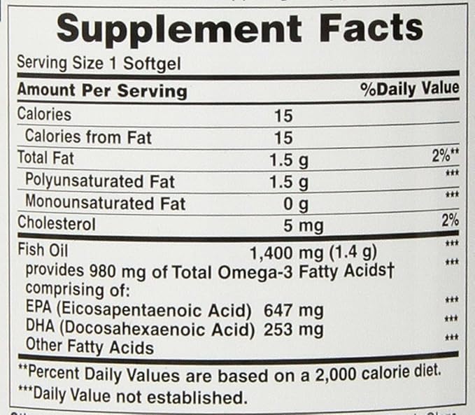 Natures Bounty Fish Oil