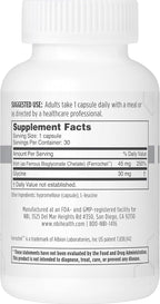 NBI FerroSolve, Best Absorption Iron Supplement 45 mg | High Potency | GI Safe | 30ct Veggie Capsules
