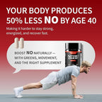 Snap Supplements Nitric Oxide Supplement with L-Arginine to Support Energy, Quick Recovery, Heart Health, Muscle Growth & Circulation, 60 Vegetarian Capsules (1 Month Supply)