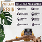 600mg Shilajit Pure Himalayan Organic Shilajit Resin - Himalayan Shilajit Resin with Organic Ayurvedic Blend in High Potency for Energy, Strength & Immunity, Pack of 4