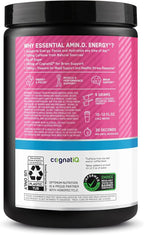 Optimum Nutrition Amino Energy Powder Plus Focus, with BCAA, Electrolytes, and Caffeine, Watermelon, 30 Servings (Packaging May Vary)