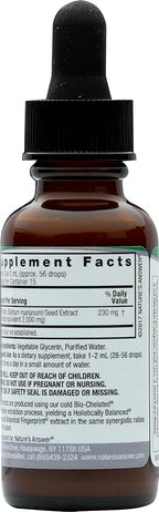 Nature's Answer Alcohol-Free Milk Thistle 1 Ounce Extract | Supports Hepatic System | Vegan | Non-GMO | Gluten Free | Kosher