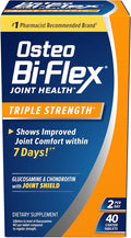 Osteo Bi-Flex Triple Strength Glucosamine Chondroitin Supplement, Improve Joint Function, Strength, Flexibility, Mobility 40 Coated Tablets