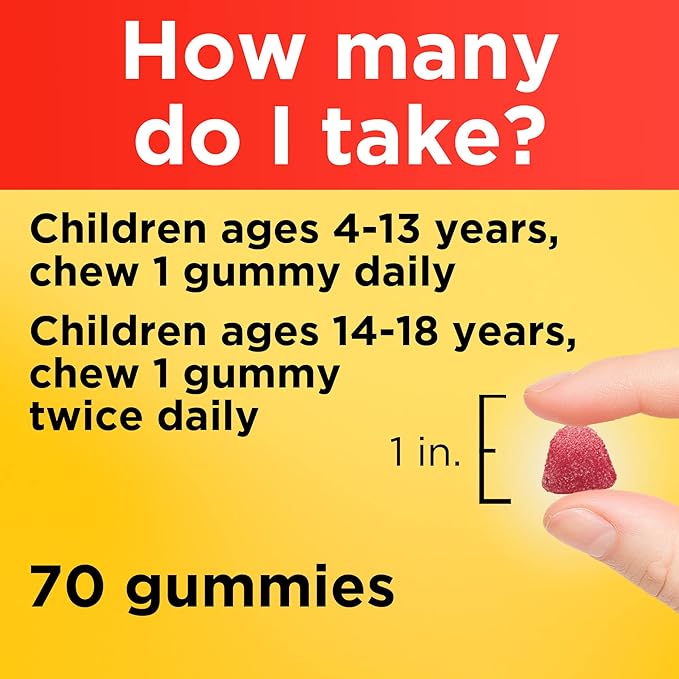 Nature Made Kids First Multivitamin with Omega-3, Kids Gummy Multivitamins with Vitamins and Minerals for Nutritional Support, 70 Gummies