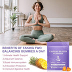 Pineapple Gummies for Women PH 60 Count, PH Balance for Women, Probiotics Vaginal Gummy, Improve Immune, Hawaiian Pineapple Flavor, Vegan & Low Sugar, Premium Balance Gummies