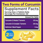InnovixLabs Turmeric Curcumin with Black Pepper Extract - High Absorption Turmeric and Curcumin Supplements with BioPerine, C3 Reduct & Curcumin C3 Complex - 100 Time Release Tablets