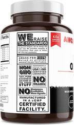 Grass Fed Beef Organs Supplement 4500mg - Desiccated Liver, Bone Marrow, Heart, Spleen, Pancreas & Kidney, Non-GMO, Gluten Free, Undefatted by Ancient Origins (180 Capsules, 750mg Each)