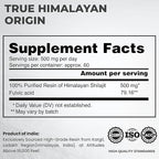 Shilajit Authentic Himalayan Shilajit Resin for Men & Women, High Fulvic Acid, Energy & Stamina, Immune Support, 85+ Trace Minerals, Lab Tested Organic Shilajit Resin, 100% Natural, 30 Grams