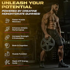 Creatine Monohydrate Gummies for Men & Women, 9000MG Creatine Gummies Sugar Free with L-Taurine, BCAA 2:1, B12 B6 for Boost Strength, Focus & Endurance, Vegan, Non-GMO, Pineapple, 120*2 Bottle