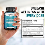Pure By Nature Prostate Supplement for Men, Beta Sitosterol Prostate Health Supplement with Zinc for Urinary Tract Support, Ease Frequent Urination & Improved Sleep, Gluten-Free, Non-GMO 90 Capsules