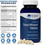 Trace Minerals ConcenTrace Trace Minerals Tablets - Daily Supplement for Overall Wellness - Natural Energy, Bone Strength, Healthy Connective Tissue & Immune System Support - 300 Count (100 Servings)