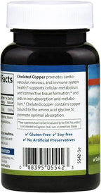 Carlson - Chelated Copper, 5 mg, Superior Absorption, Circulation Health, Nerve Function & Immune Support, 250 Tablets
