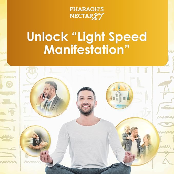 Ultra-Pure, 99.9% Liquid Gold - 24K Monoatomic Gold Ormus - Third Eye Awakening, Pineal Gland Decalcification, Awaken DNA, Unlock Light Speed Manifestation - Pharaoh's Nectar XT