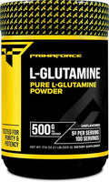 Primaforce L-Glutamine Powder 500 Grams (1.1 LBS) Unflavored - Pure L-Glutamine Powder, 5g per Serving, GMO-Free, Gluten-Free, 100 Servings