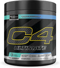 C4 Ultimate Pre Workout Powder - Sugar Free Preworkout Energy Supplement for Men & Women - 300mg Caffeine + TeaCrine + Dynamine + Creatine - Frozen Bombsicle, 20 Servings