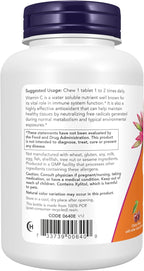 NOW Supplements, Vitamin C-500, Antioxidant Protection*, Cherry Flavor, 100 Chewable Lozenges