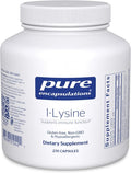 Pure Encapsulations L-Lysine - Essential Amino Acid Supplement for Immune Support & Gum, Lip Health* - with L-Lysine HCl - 270 Capsules