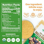 HerbaZest Maca Powder Organic – 1 LB – USDA Certified, Vegan & Gluten Free Superfood – Perfect for Smoothies, Juices, Baking, Yogurt & Cereal