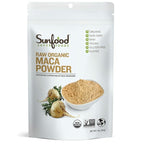 Sunfood Organic Maca Powder - Maca Root Powder, Maca Powder Organic, Maca Supplement for Men & Women with Adaptogens, Peruvian, Raw, Vegan, Premium Maca Powder - 4 Oz Bag