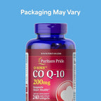 Puritan's Pride Coenzyme CoQ10 200mg, Dietary Supplement for Heart Health, Blood Pressure, Oral Gum Health, and Healthy Aging Support, 240 Servings, Rapid Release Softgels