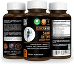 CLINICAL DAILY Smart Defense Mega Spore Probiotic. Bacillus Subtilis Spore Based Probiotics For Women and Men With Lactobacillus Plantarum Good Flora Natural Slim Microbiome Support. 60 Vegan Capsules