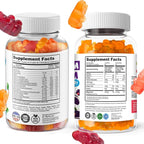 DR. MORITZ Kids Magnesium Gummies Orange Flavor (120 Count) and Kids Multivitamin Gummies (120 Count) - Relaxation & Health Support - Non-GMO, Vegetarian Toddler Vitamins