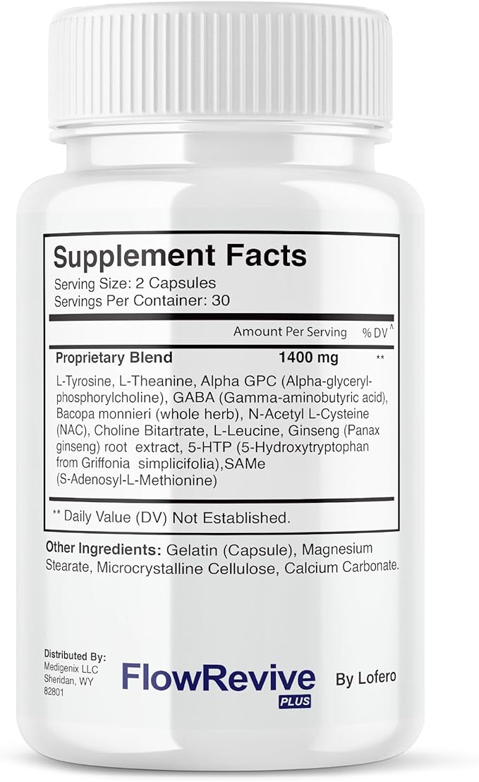 (2 Pack) Flow Revive Capsules, FlowRevive Pills Advanced Premium Prostate Supplement Health Support Formula Vitamins for Men Urinary Function, Comfort, Flow & Balance All Natural Ingredients (120 ct)
